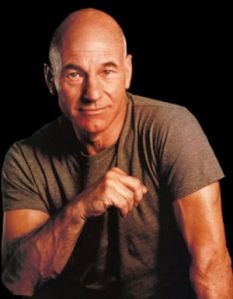 I'm afraid to show a picture in case I'll get in trouble...so here's Patrick Stewart...I bet HE'S is jealous!